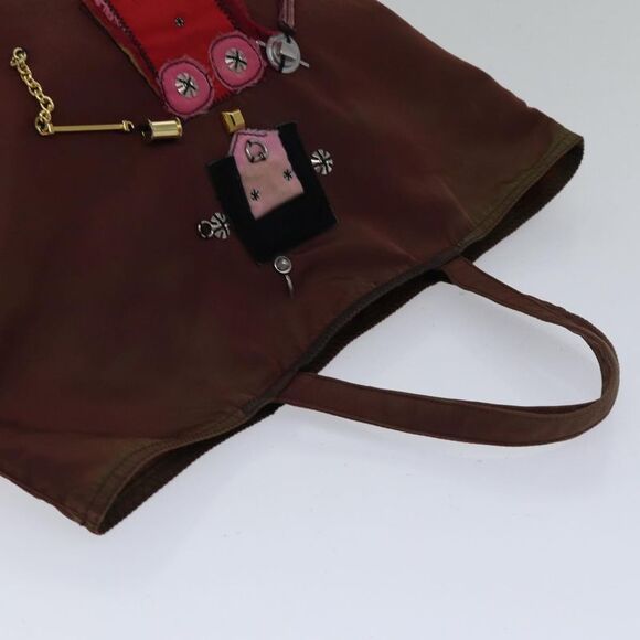 Prada Robot Brown Synthetic Tote Bag (Pre-Owned) - Picture 13 of 16